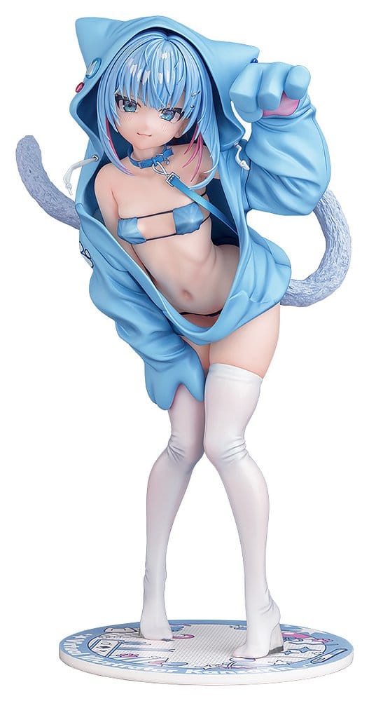 PRE ORDINE - Virtual illustrator Kanzarin PVC Figure 1/6 kanzarin-chan: Cat-Eared Hoodie Ver. 26 cm