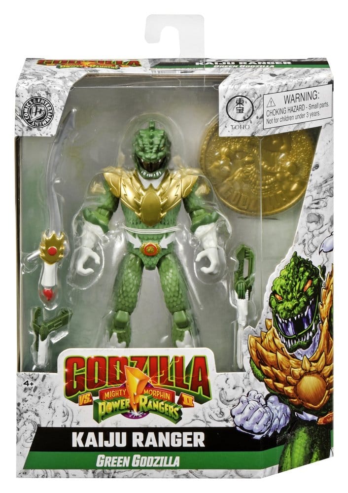 PRE ORDINE - Mighty Morphin Power Rangers x Godzilla Action Figure Green Godzilla
