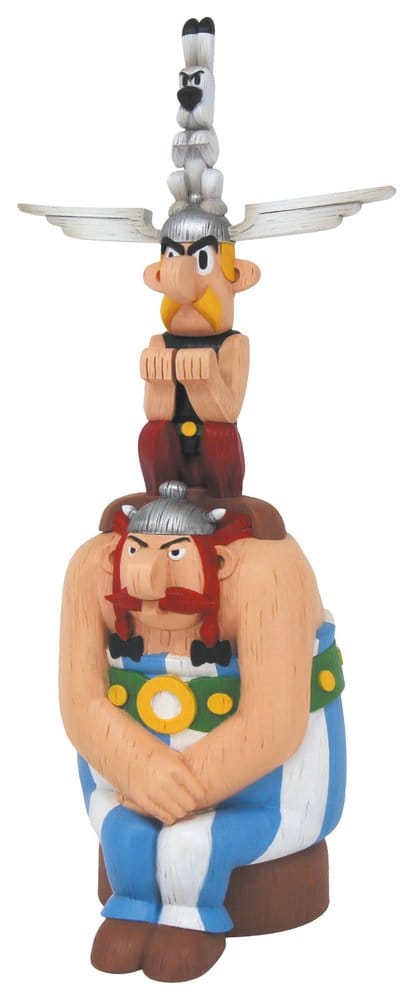 PRE ORDINE - Asterix Resin Statue Totem Asterix, Obelix & Dogmatix 40 cm