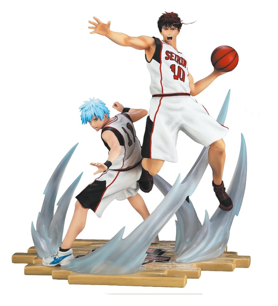 PRE ORDINE - Kuroko's Basket Resin Statue 1/6 Tetsuya Kuroko & Taiga Kagami White Jersey Edition 41 cm