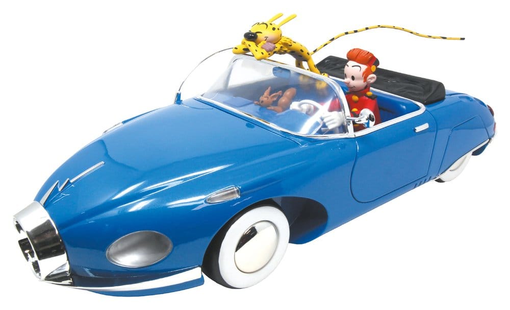 PRE ORDINE - Spirou & Fantasio Resin Statue 1/10 Spirou, Marsupilami & Spip in the Turbotraction