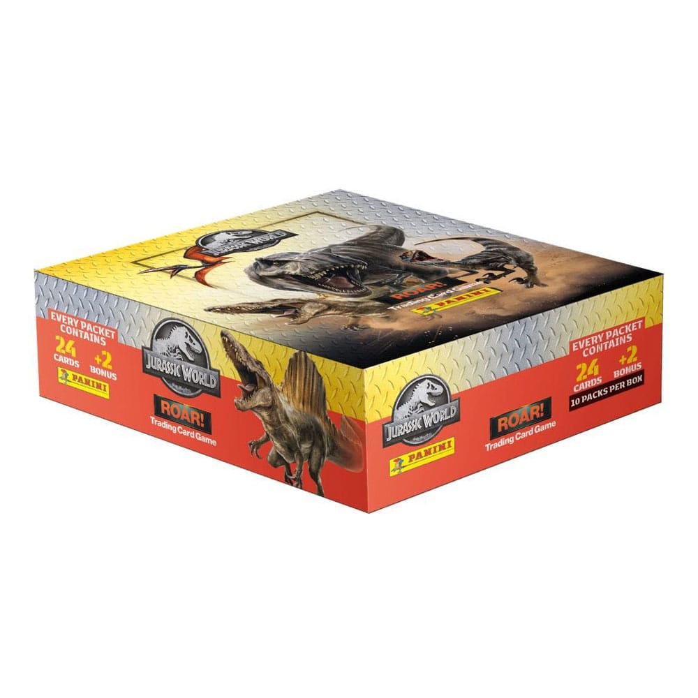 PRE ORDINE - Jurassic World Roar Trading Cards Fat Packs Display (10)