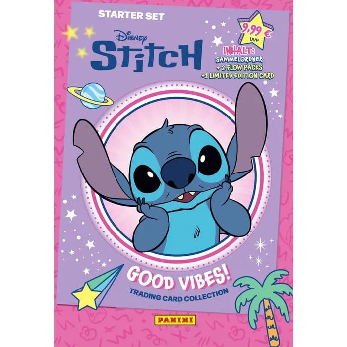 PRE ORDINE - Stitch Trading Cards Good Vibes Starter Pack *German Version*