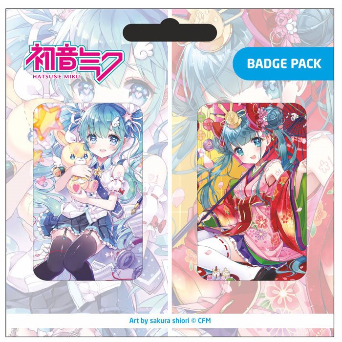 PRE ORDINE - Hatsune Miku Pin Badges 2-Pack Set B
