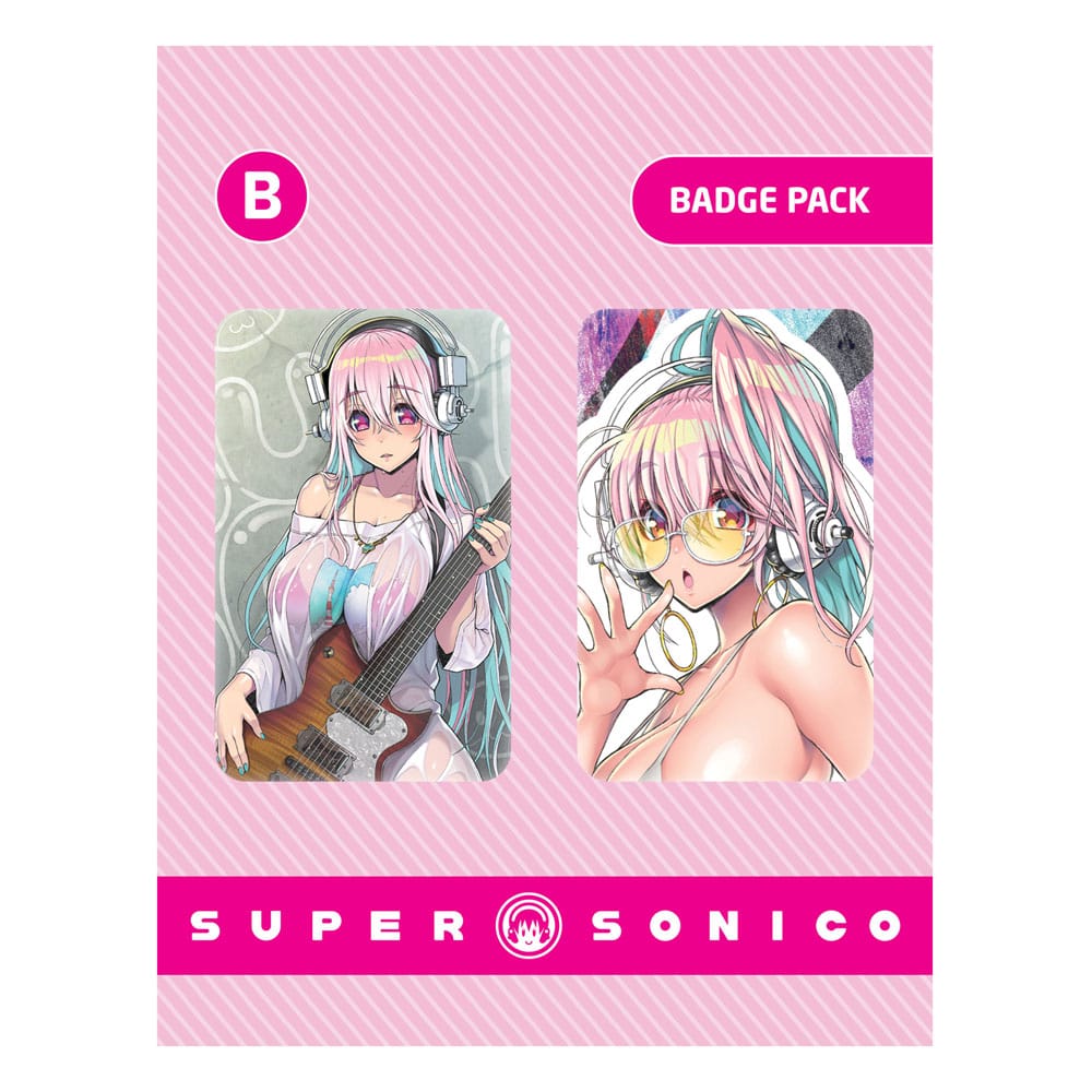 PRE ORDINE - Super Sonico Pin Badges 2-Pack Set B