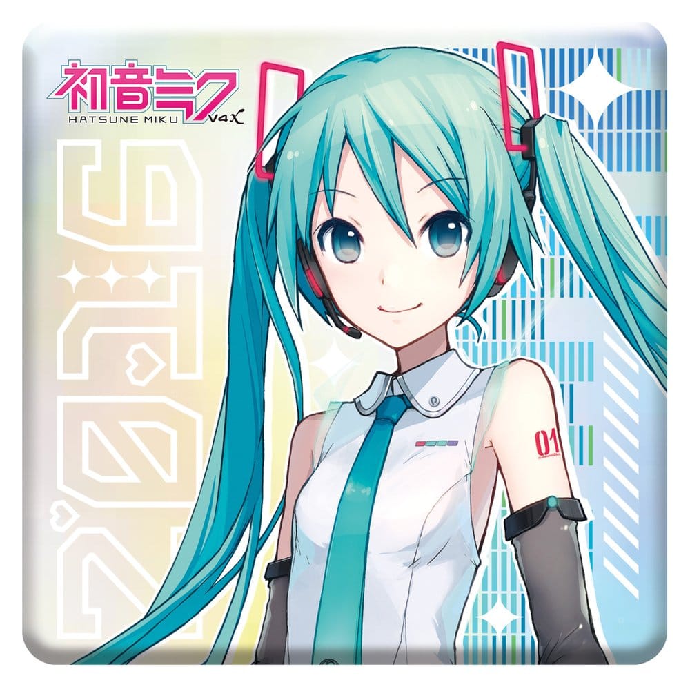 PRE ORDINE - Hatsune Miku Holographic Badge V4X 10th Anniversary Rainbow Limited Edition 8 cm