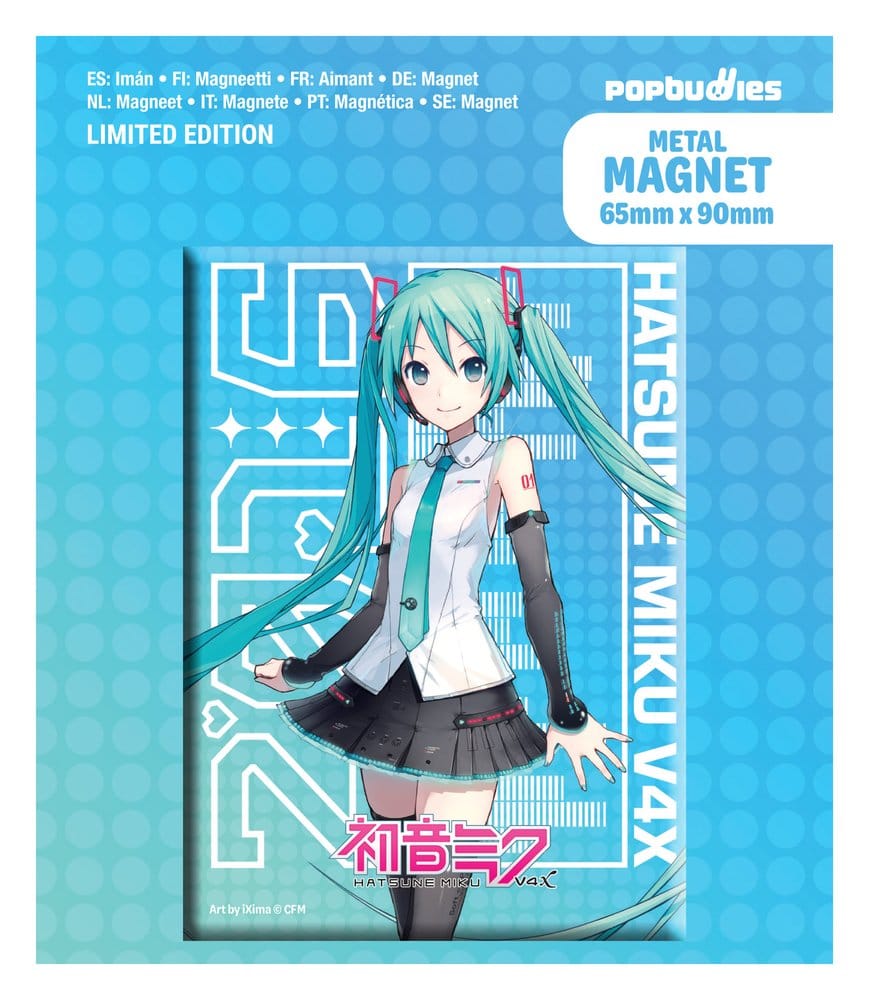 PRE ORDINE - Hatsune Miku Fridge Magnet V4x Metal