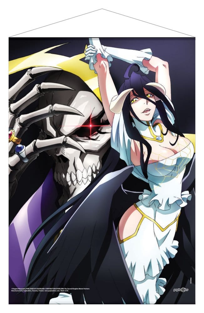 PRE ORDINE - Overlord Wallscroll Ainz Ooal Gown & Albedo 50 x 70 cm