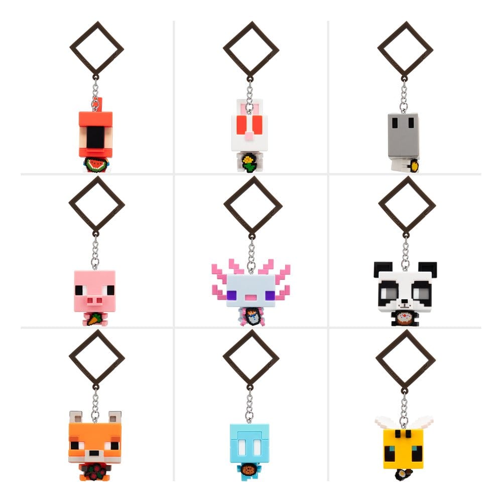 PRE ORDINE - Minecraft Bag Clips Scented Series 4 Blind Box Assortment (24)