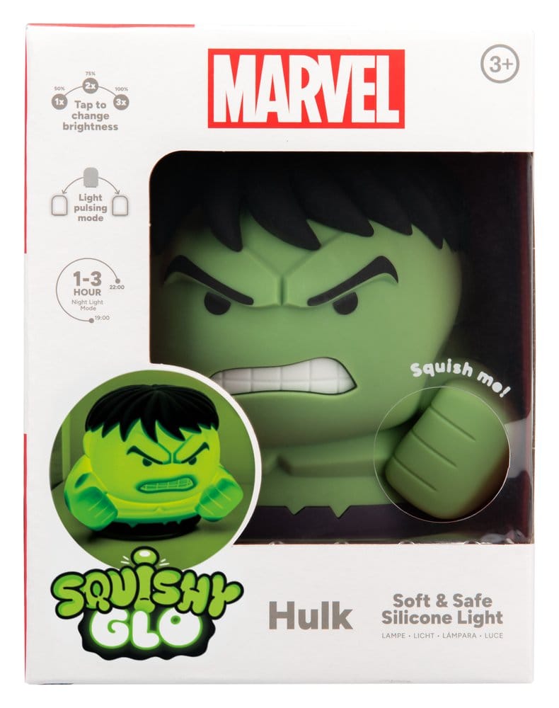 Marvel Universe SquishyGlo Silicon Light Hulk Rechargeable 15 cm