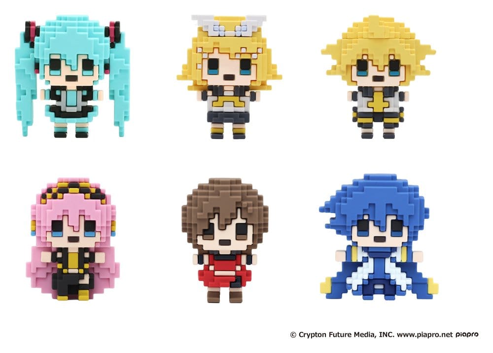 PRE ORDINE - Vocaloid BuilDot Mini Figures Akatans Piapro Characters Blind Box Assortment (6)