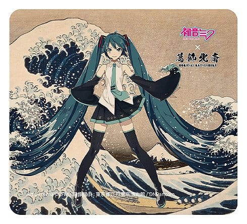 PRE ORDINE - Hatsune Miku x Katsushika Hokusai iXima Mousepad The Great Wave off Kanagawa/Fine Wind, Clear Morning