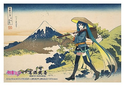PRE ORDINE - Hatsune Miku x Katsushika Hokusai iXima Postcard Inume Pass in Kai Province (10)