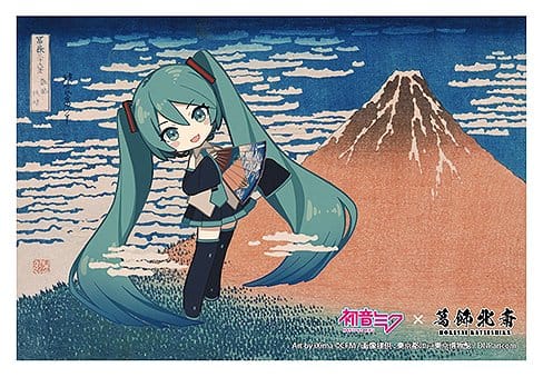 PRE ORDINE - Hatsune Miku x Katsushika Hokusai iXima Postcard Fine Wind, Clear Morning (Chibi Character) (10)