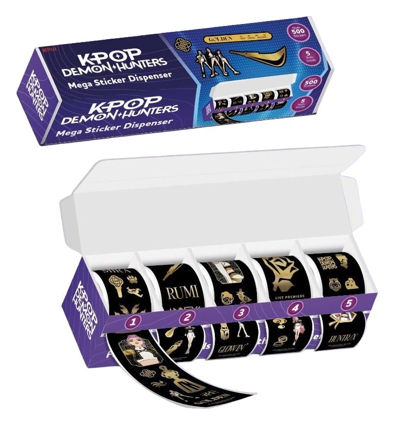 PRE ORDINE - KPop Demon Hunters Sticker Dispenser Golden