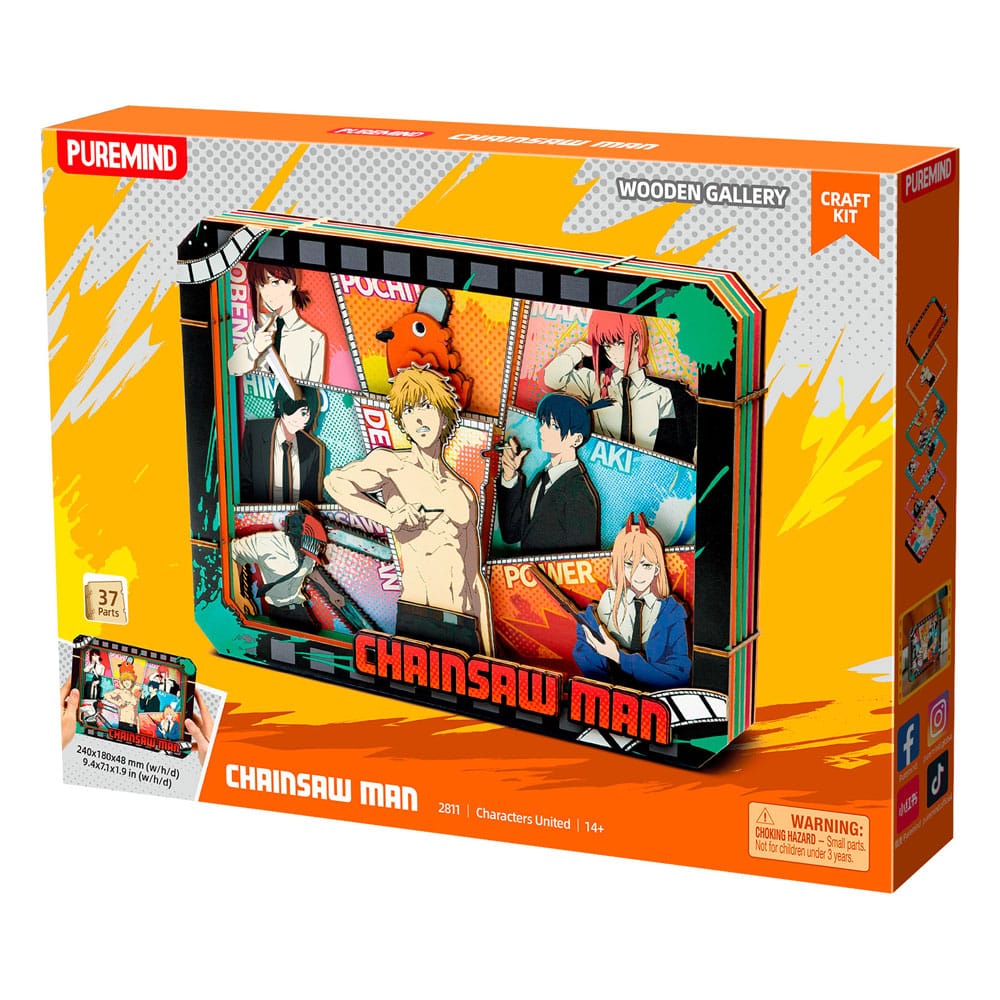 PRE ORDINE - Chainsaw Man Model Kit Wooden Gallery (L) Characters United