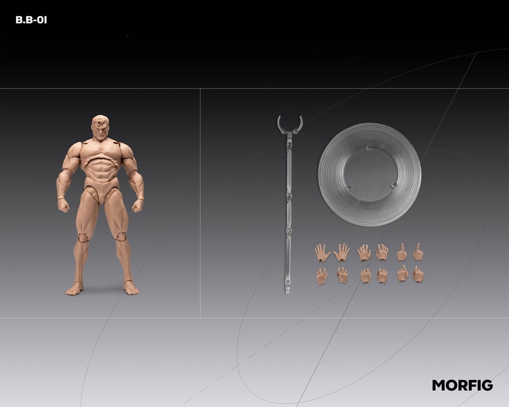 PRE ORDINE - Inart Action Figure 1/12 Blank Male Body White 17 cm