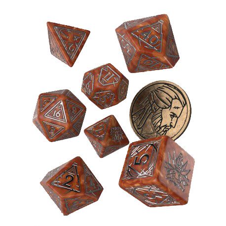 PRE ORDINE - The Witcher Dice Set Geralt The Monster Slayer (7)