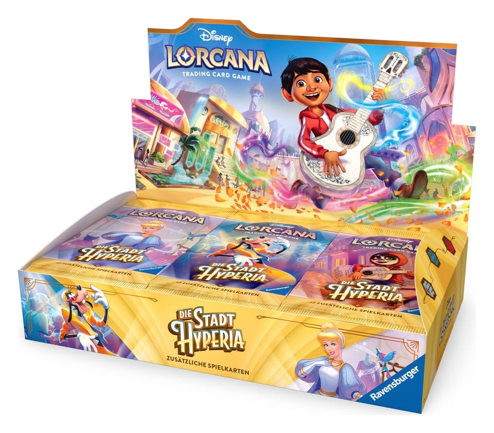 PRE ORDINE - Disney Lorcana TCG Die Stadt Hyperia Booster Display (24) *German Version*