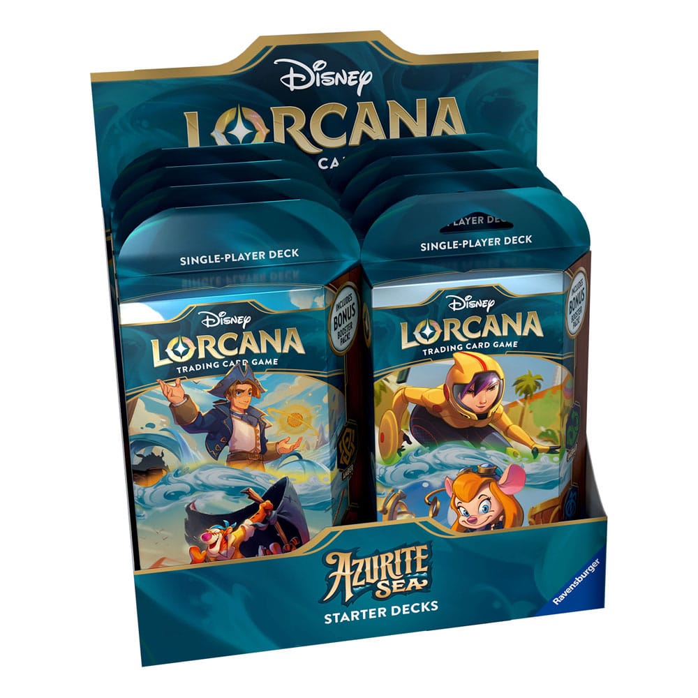 PRE ORDINE - Disney Lorcana TCG Azurite Sea Starter Decks Display (8) *English Edition*
