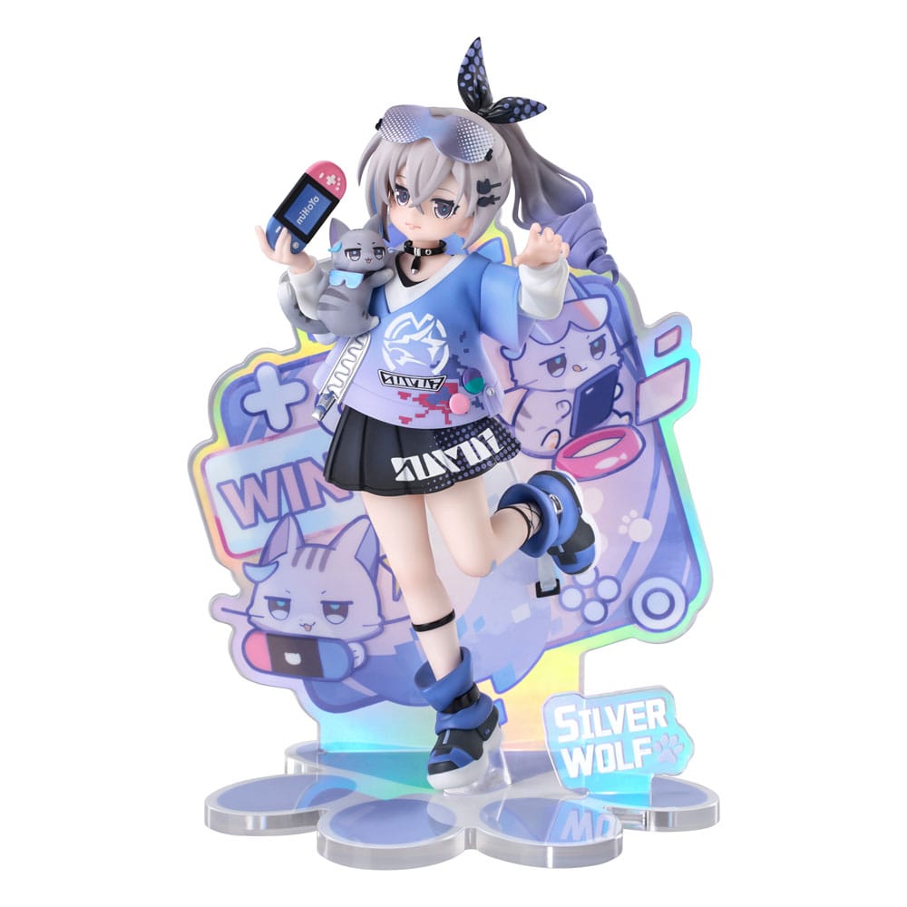 PRE ORDINE - Honkai: Star Rail Rise Up Little Cat Series PVC Statue Silver Wolf Ver. 19 cm