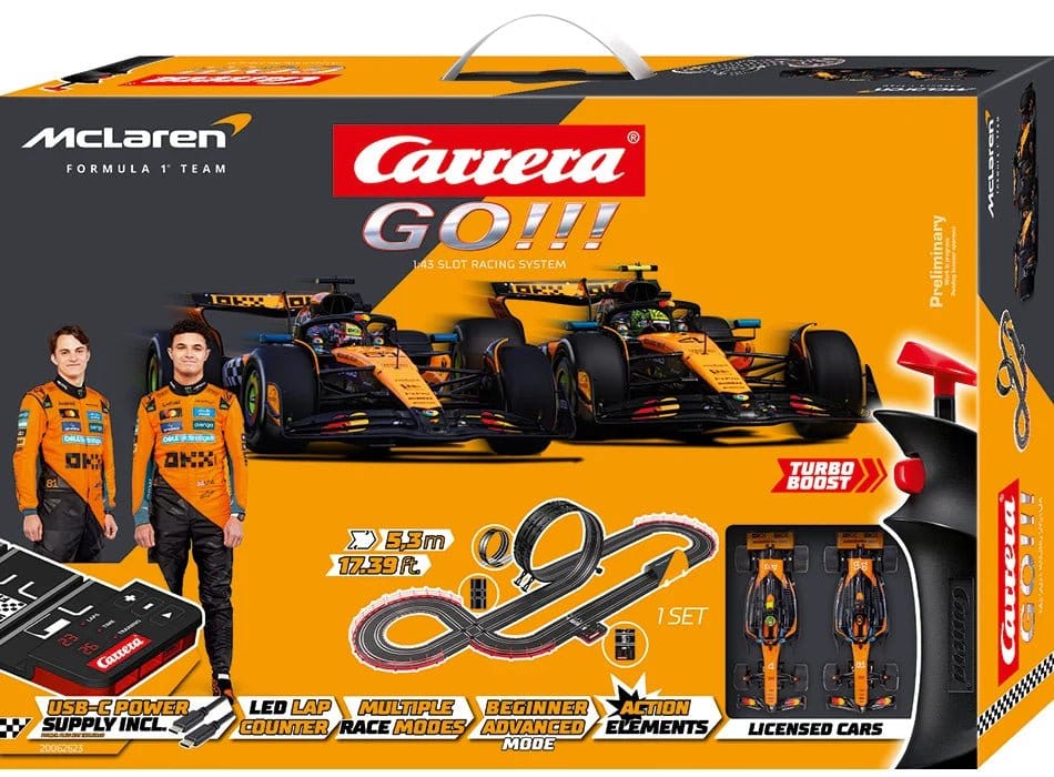 PRE ORDINE - McLaren Carrera GO!!! Slot Car Track Set McLaren Racing