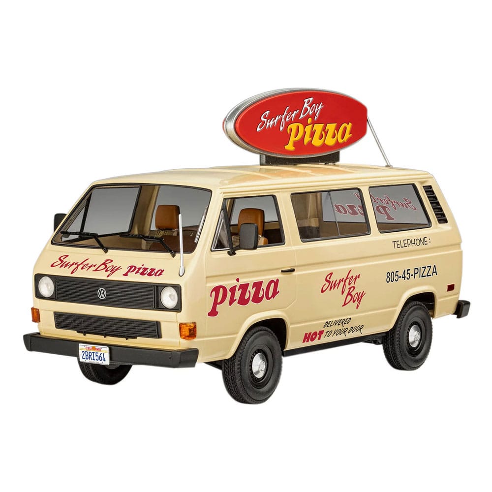 Stranger Things Model Kit Set 1/25 VW T3 Bus Surfer Boy (Aqua Color) 19 cm