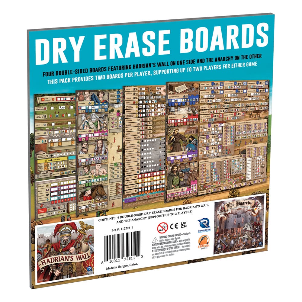 Hadrian's Wall & The Anarchy Dry Erase Boards *English Version*
