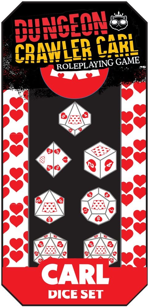 PRE ORDINE - Dungeon Crawler Carl RPG Dice Set Carl’s Enchanted Big Boi Boxers