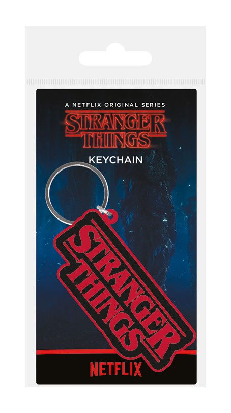 PRE ORDINE - Stranger Things Rubber Keychain Logo 6 cm