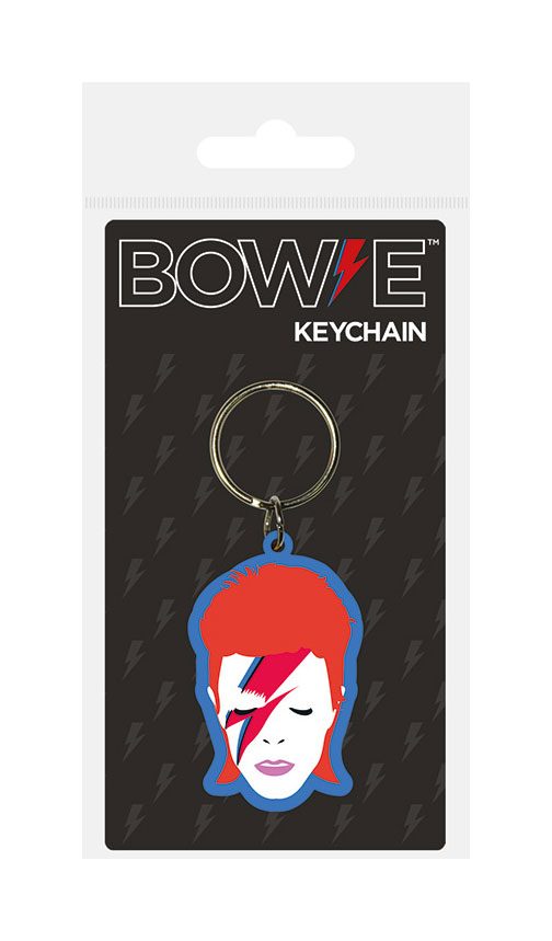 PRE ORDINE - David Bowie Rubber Keychain Aladdin Sane 6 cm