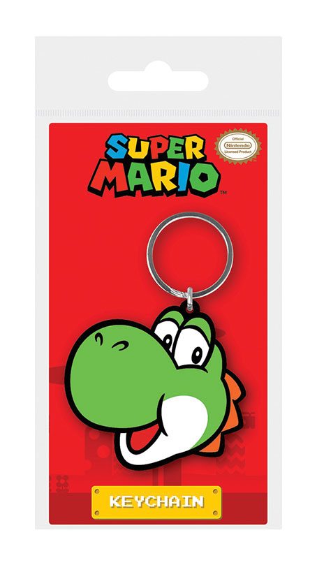 PRE ORDINE - Super Mario Rubber Keychain Yoshi 6 cm