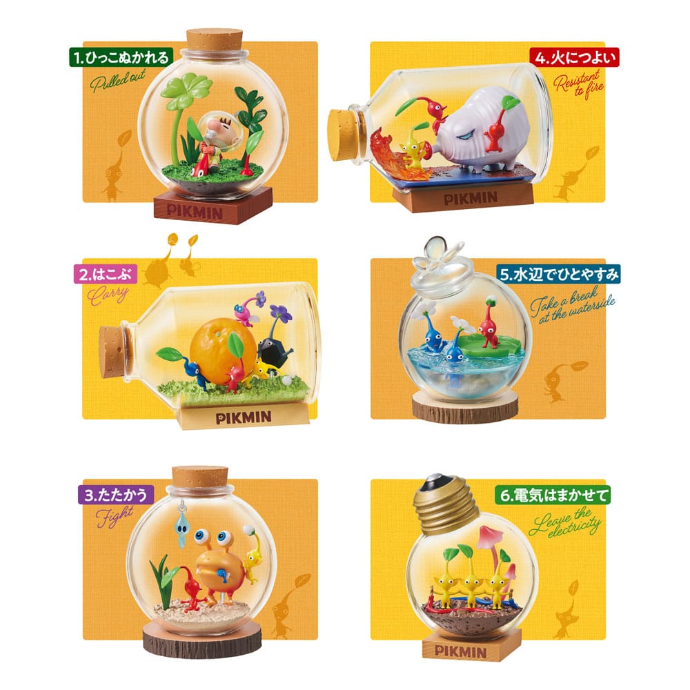 PRE ORDINE - Pikmin Mini Figures 6 cm Terrarium Collection Display (6)
