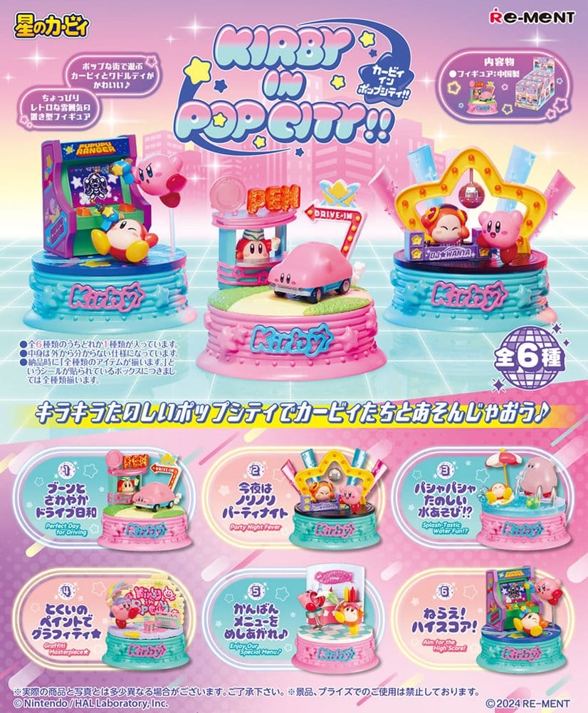 PRE ORDINE - Kirby Mini Figures Kirby in Pop City Display (6)