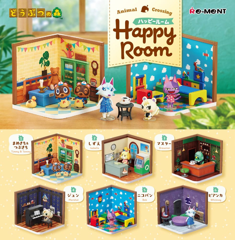 PRE ORDINE - Animal Crossing Mini Figures Happy Room Blind Box Display (6)