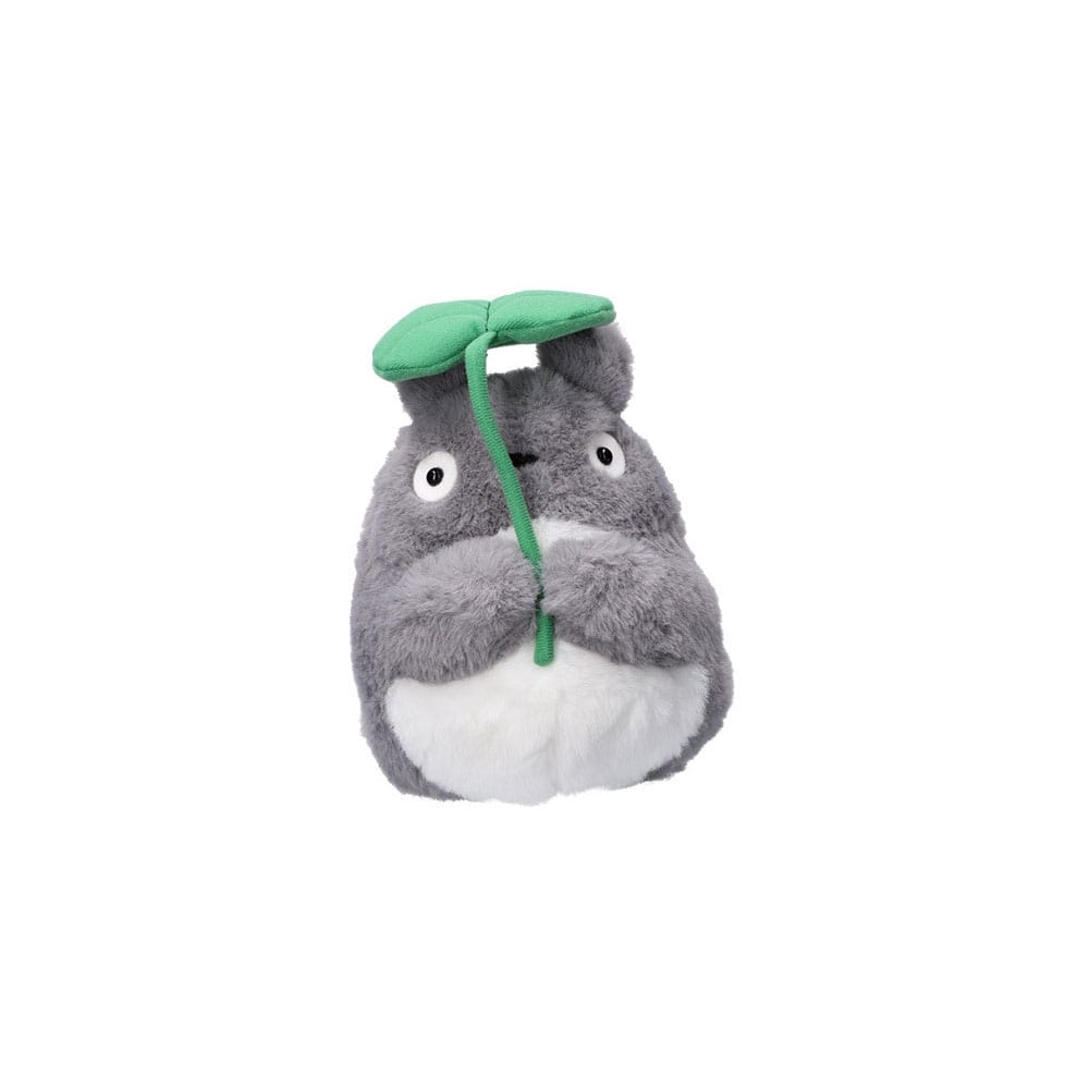 PRE ORDINE - My Neighbor Totoro Nakayoshi Plush Figure Big Totoro with leaf 21 cm