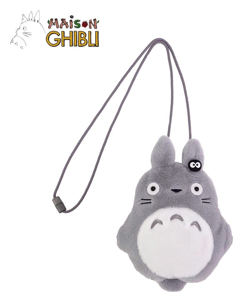 PRE ORDINE - My Neighbor Totoro Plush Pouch with strings Big Totoro 20 x 15 cm