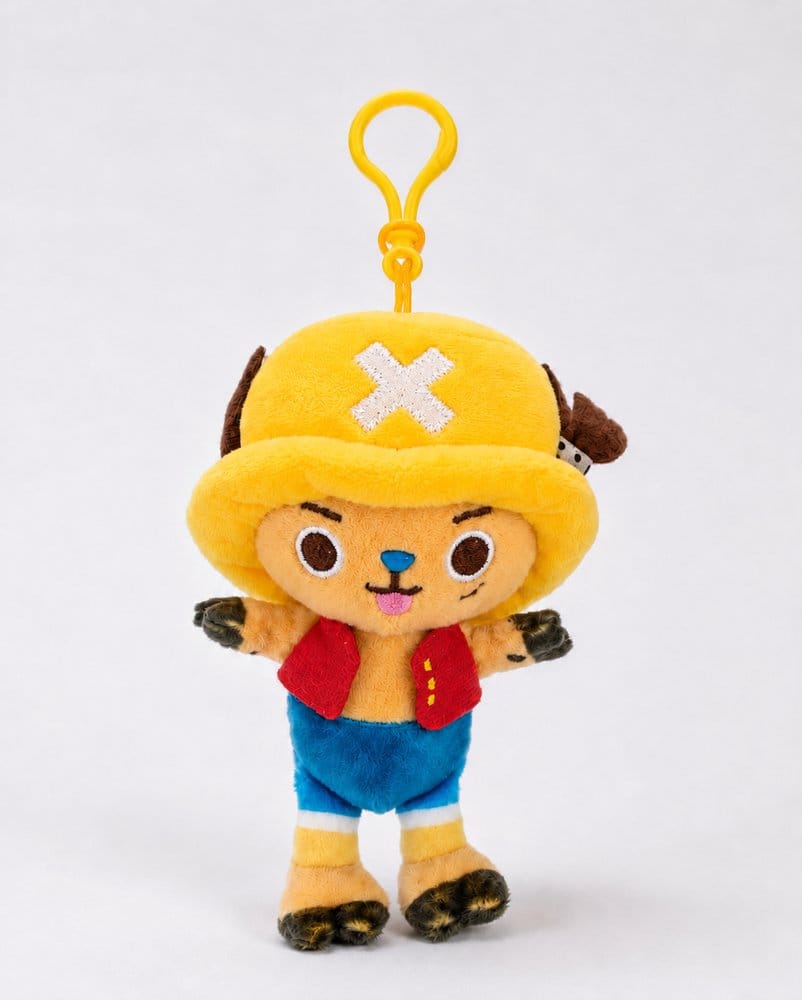PRE ORDINE - One Piece Plush Keychain Chopper x Luffy / Ruffy 11 cm