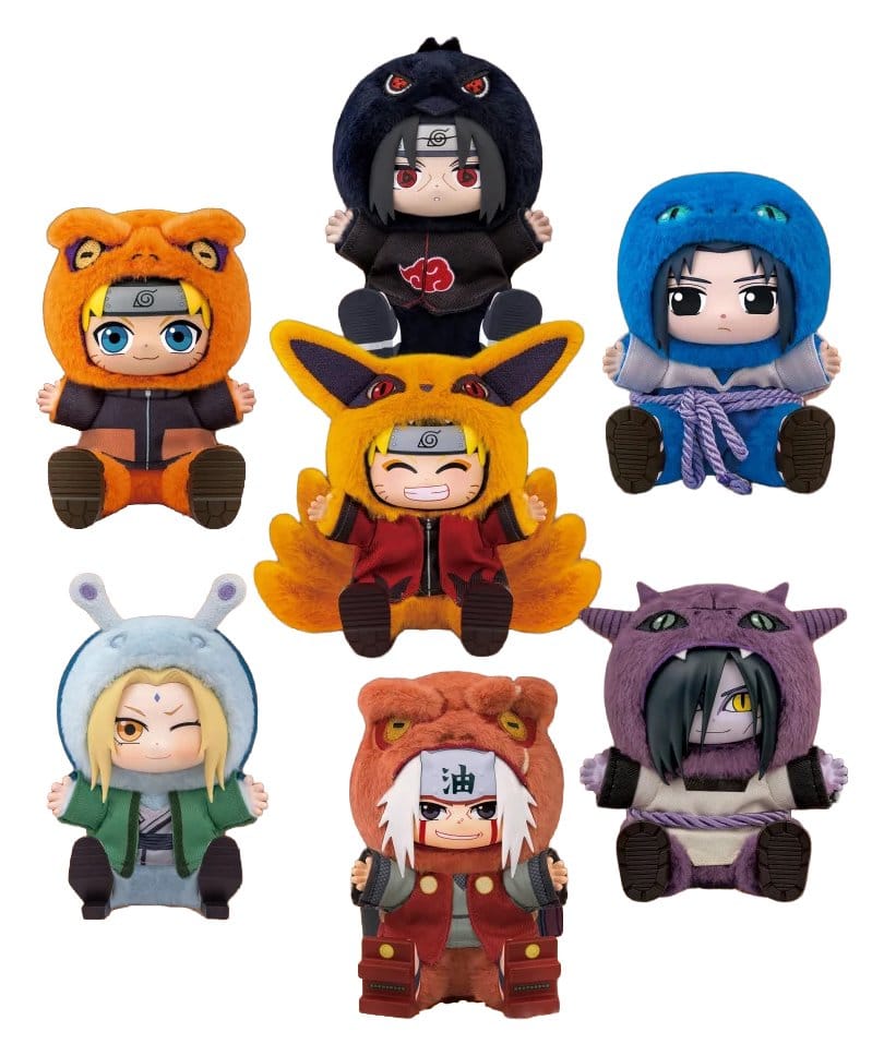 PRE ORDINE - Naruto Vinyl Face Mini Plush Cute Beasts Blind Box 15 cm Display (6)