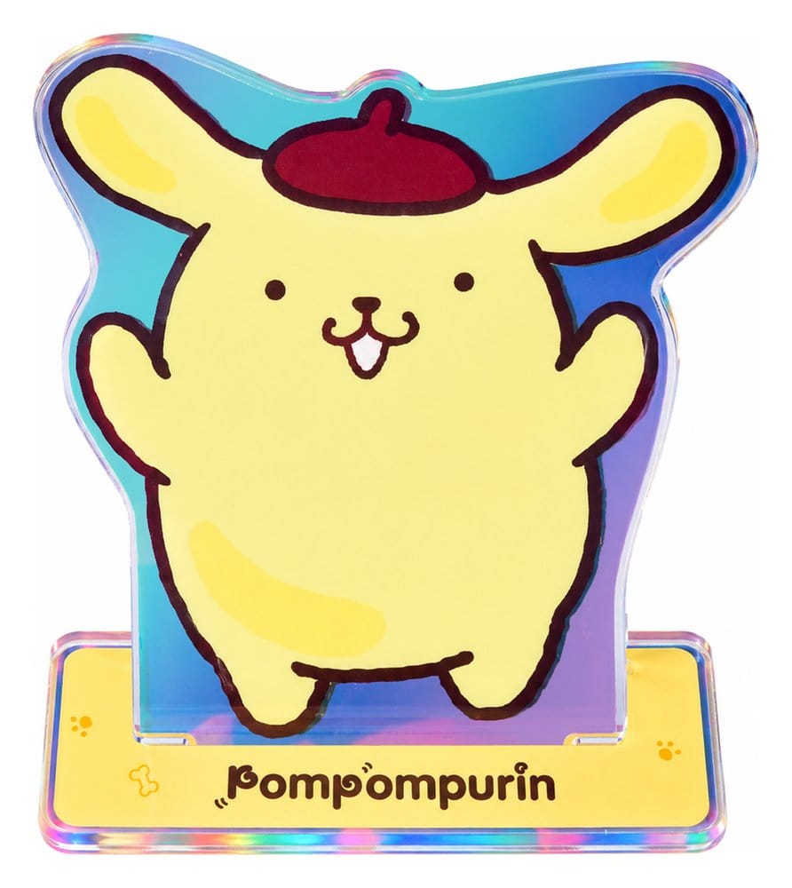 PRE ORDINE - Sanrio Acrylic Standee Pompompurin 30th Anniversary Squishy Cute Purin 17 cm