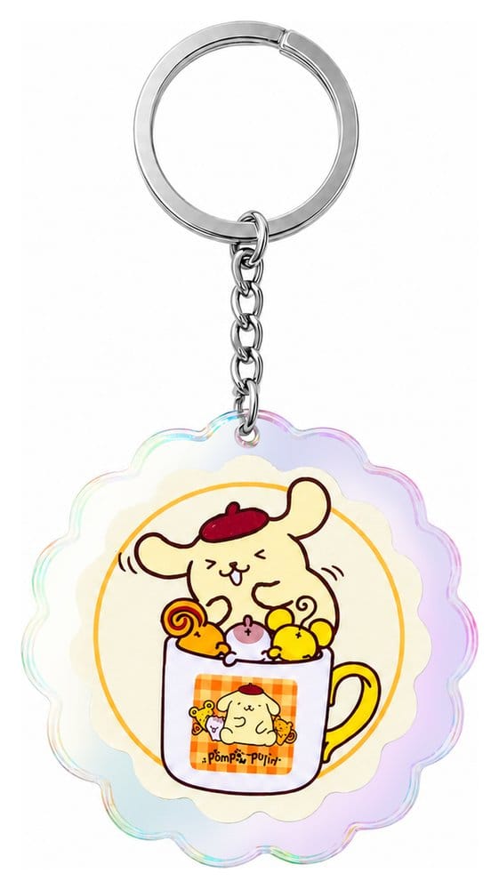 PRE ORDINE - Sanrio Acrylic Keychain Pompompurin 30th Anniversary Squishy Cute Purin 01