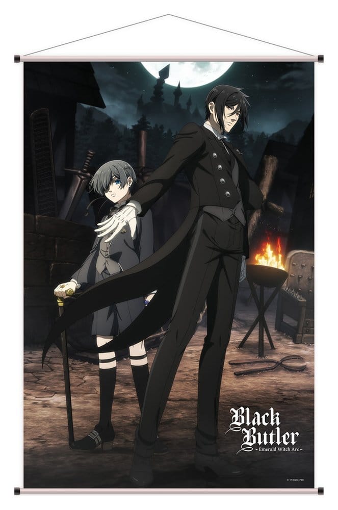 PRE ORDINE - Black Butler: Emerald Witch Arc Wallscroll Sebastian & Ciel 60 x 90 cm