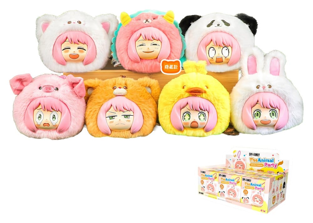 PRE ORDINE - Spy x Family Vinyl Face Plush Animal Party Plush Charms Series Blind Box 14 cm Display (6)