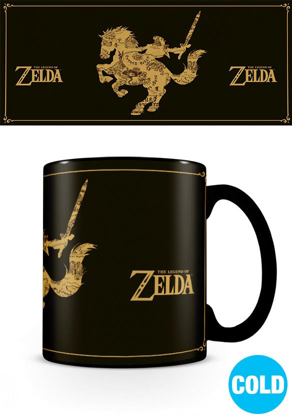 PRE ORDINE - The Legend of Zelda Heat Change Mug (Map Silhouette) 315 ml