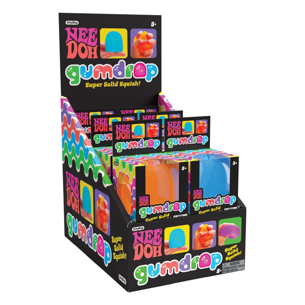 PRE ORDINE - NeeDoh Squeeze Figures Gumdrop Display (6)