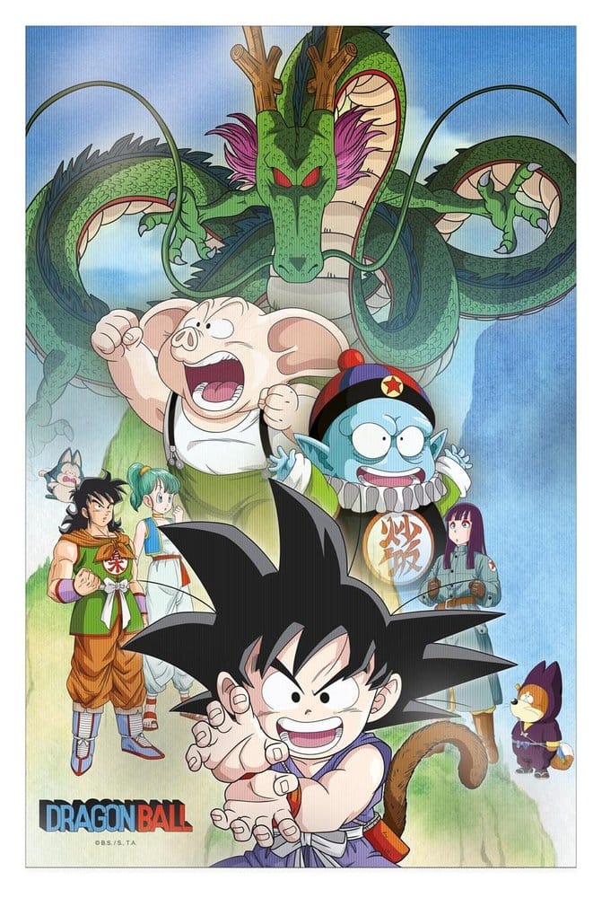 PRE ORDINE - Dragon Ball 3D Poster Shenron & Heroes 38 x 58 cm