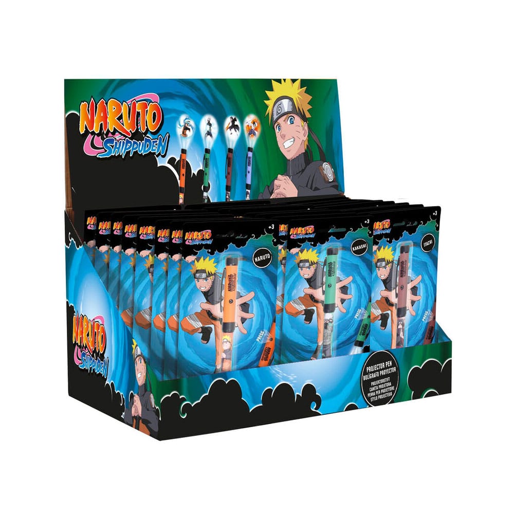 PRE ORDINE - Naruto Shippuden Pen with Light Projector Display (24)
