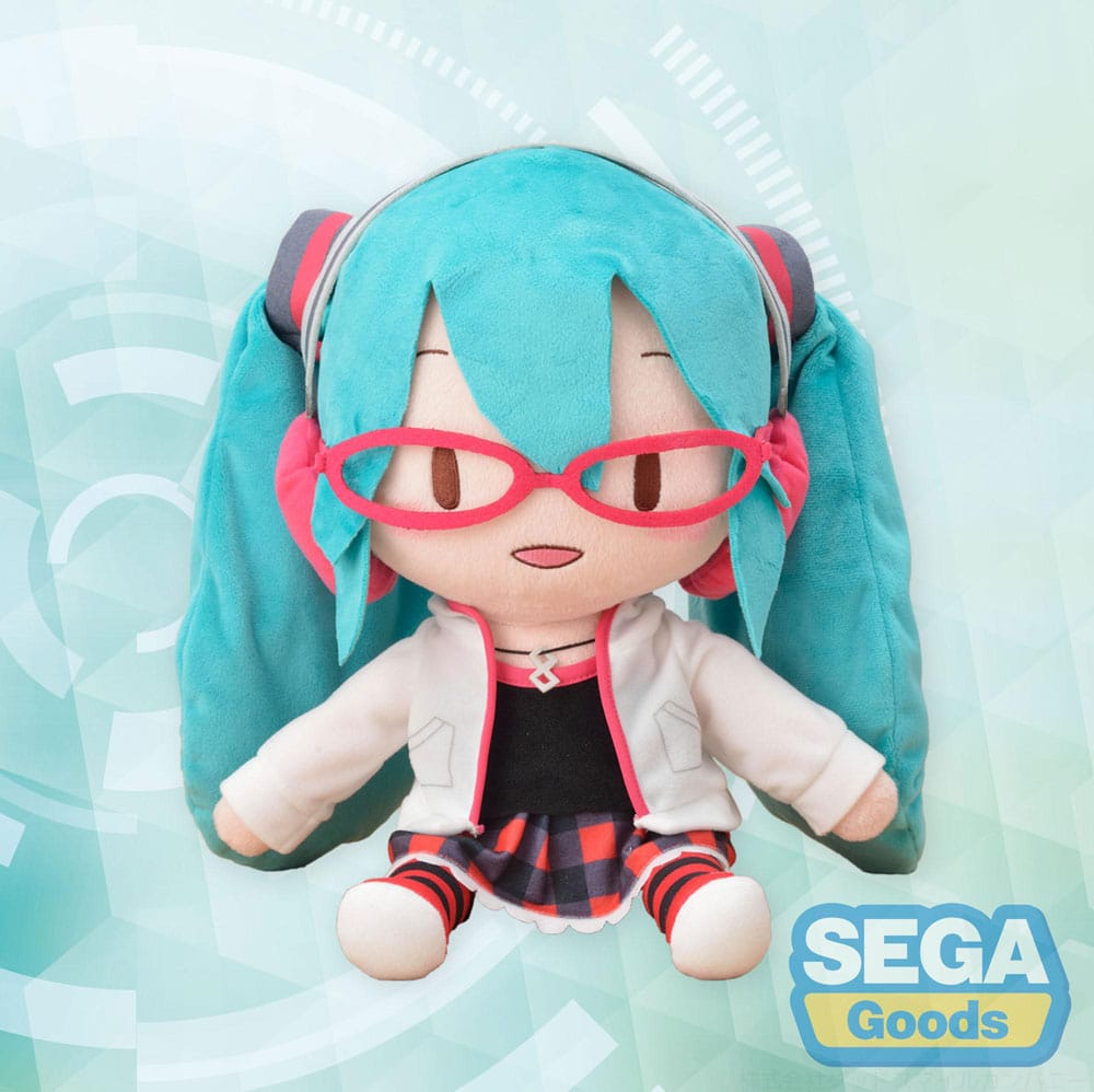 PRE ORDINE - Hatsune Miku Project Diva Arcade Future Tone Fuwa Petit Plush Figure Hatsune Miku Natural LL 30 cm