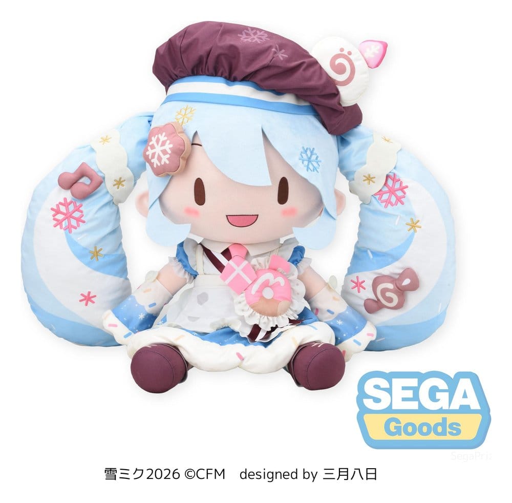 PRE ORDINE - Character Vocal Series 01: Hatsune Miku Fuwa Petit Plush Figure Snow Miku 2026 Dodeka Jumbo 50 cm