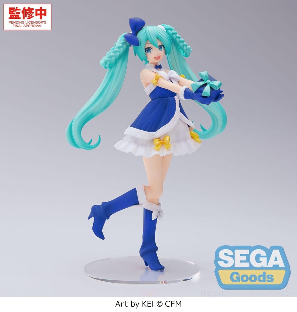 PRE ORDINE - Character Vocal Series 01: Hatsune Miku High Premium PVC Figure Hatsune Miku Sapphire Christmas Ver. 21 cm